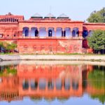red, house, india, ancient, old, reflection, pond, architecture, water, tourism, asia, travel, tourist, building, lucknow, lucknow, lucknow, lucknow, lucknow, lucknow