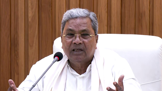 CM Siddaramaiah addresses a press conference following the stampede
